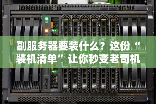 副服务器要装什么？这份“装机清单”让你秒变老司机！