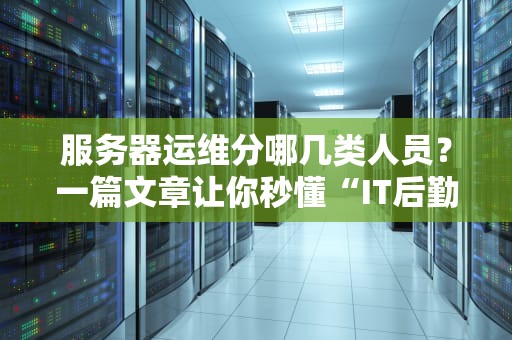 服务器运维分哪几类人员？一篇文章让你秒懂“IT后勤天团”的江湖分工！