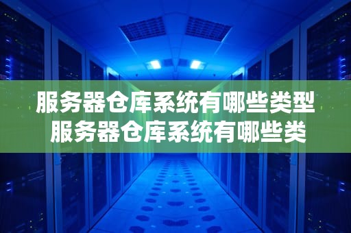 服务器仓库系统有哪些类型 服务器仓库系统有哪些类型图片