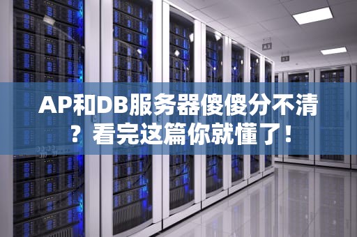 AP和DB服务器傻傻分不清？看完这篇你就懂了！