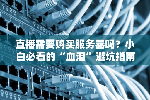 直播需要购买服务器吗？小白必看的“血泪”避坑指南！
