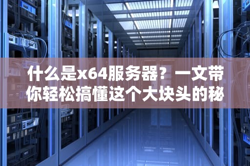 什么是x64服务器？一文带你轻松搞懂这个大块头的秘密