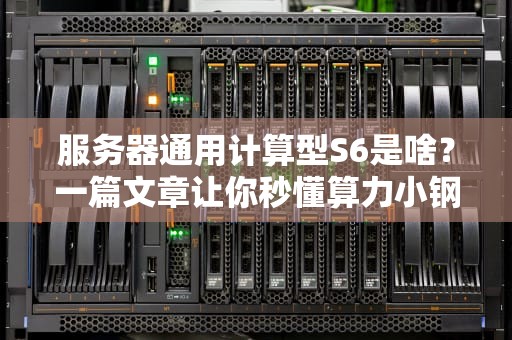 服务器通用计算型S6是啥？一篇文章让你秒懂算力小钢炮！