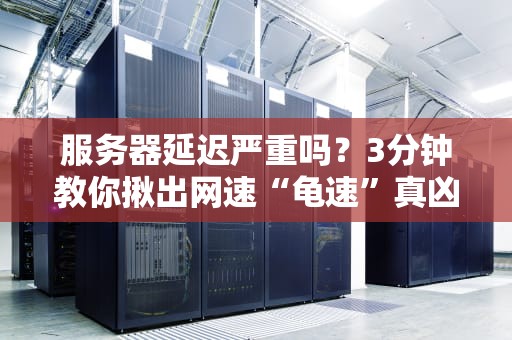 服务器延迟严重吗？3分钟教你揪出网速“龟速”真凶！