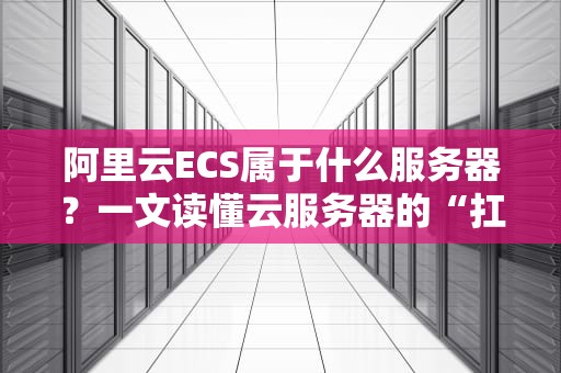 阿里云ECS属于什么服务器？一文读懂云服务器的“扛把子”