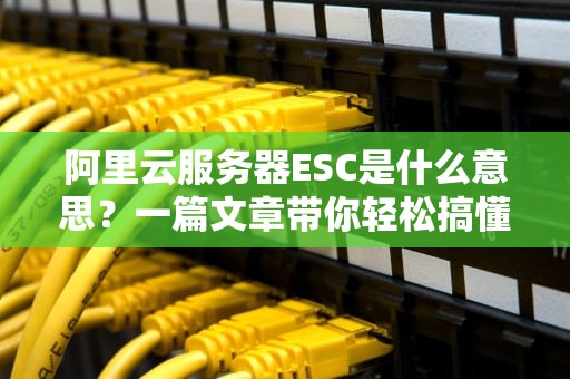 阿里云服务器ESC是什么意思？一篇文章带你轻松搞懂云计算“老司机”必备术语！