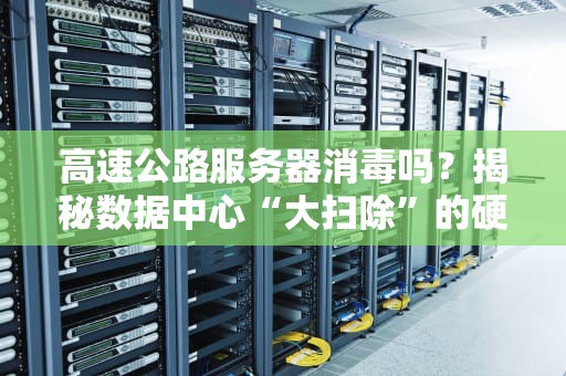高速公路服务器消毒吗？揭秘数据中心“大扫除”的硬核操作！