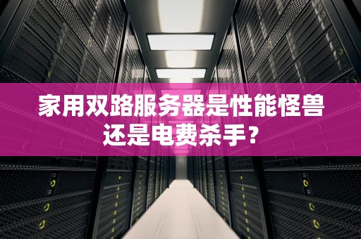 家用双路服务器是性能怪兽还是电费杀手？