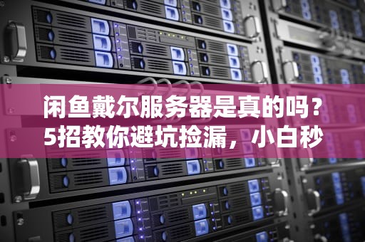 闲鱼戴尔服务器是真的吗？5招教你避坑捡漏，小白秒变老司机！