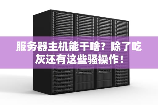 服务器主机能干啥？除了吃灰还有这些骚操作！