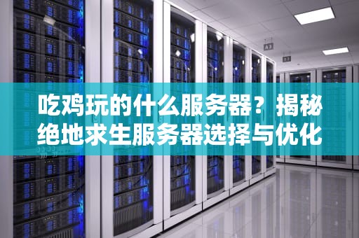 吃鸡玩的什么服务器？揭秘绝地求生服务器选择与优化技巧！