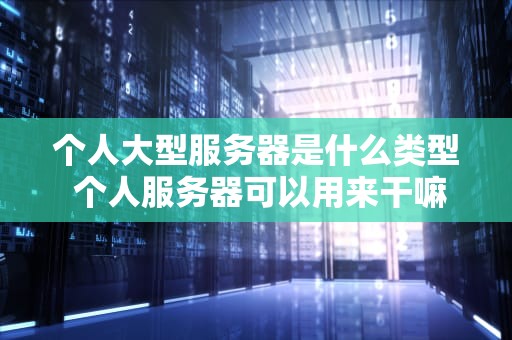 个人大型服务器是什么类型 个人服务器可以用来干嘛