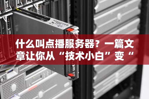 什么叫点播服务器？一篇文章让你从“技术小白”变“点播大神”！