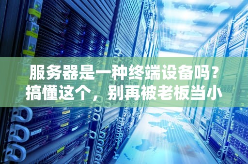 服务器是一种终端设备吗？搞懂这个，别再被老板当小白忽悠了！