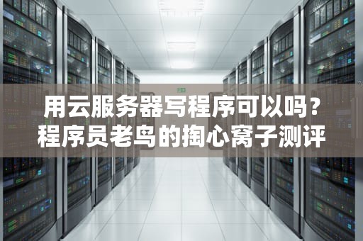 用云服务器写程序可以吗？程序员老鸟的掏心窝子测评
