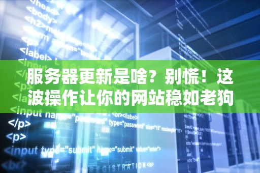 服务器更新是啥？别慌！这波操作让你的网站稳如老狗！