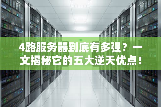 4路服务器到底有多强？一文揭秘它的五大逆天优点！