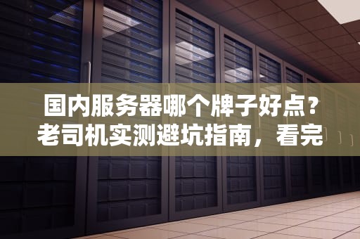 国内服务器哪个牌子好点？老司机实测避坑指南，看完秒变懂王！