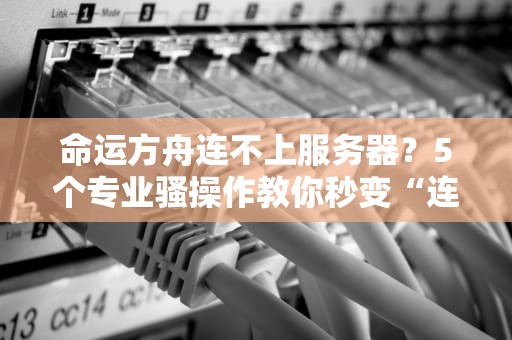 命运方舟连不上服务器？5个专业骚操作教你秒变“连接王者”！