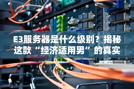 E3服务器是什么级别？揭秘这款“经济适用男”的真实实力！