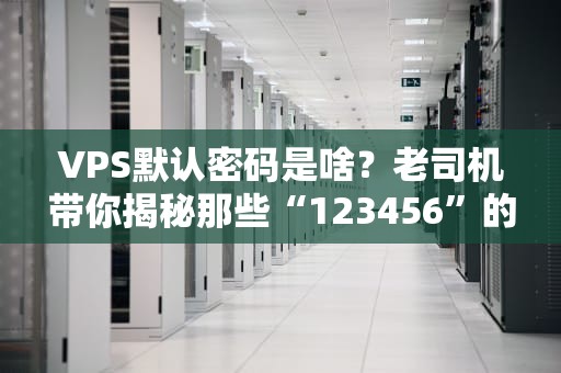 VPS默认密码是啥？老司机带你揭秘那些“123456”的坑！