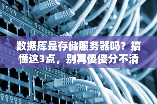 数据库是存储服务器吗？搞懂这3点，别再傻傻分不清！