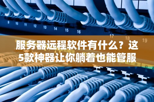 服务器远程软件有什么？这5款神器让你躺着也能管服务器！