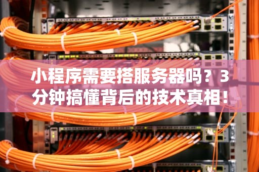 小程序需要搭服务器吗？3分钟搞懂背后的技术真相！