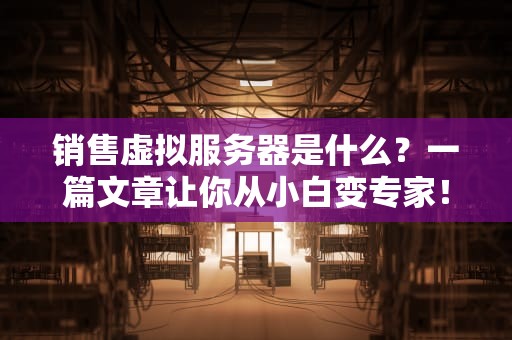 销售虚拟服务器是什么？一篇文章让你从小白变专家！