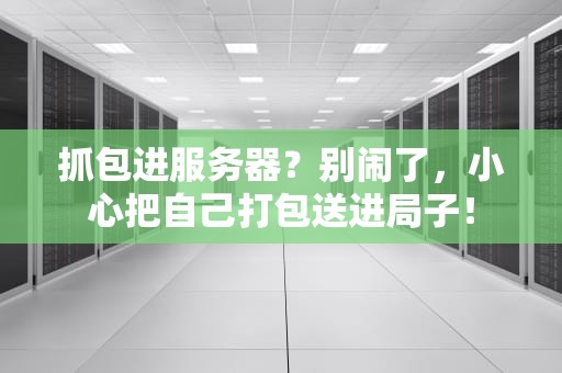 抓包进服务器？别闹了，小心把自己打包送进局子！