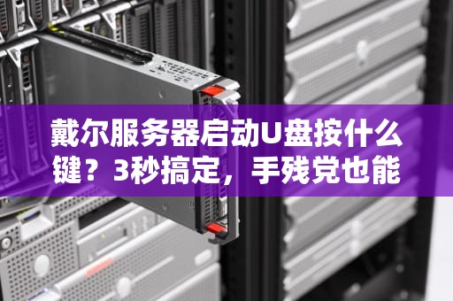 戴尔服务器启动U盘按什么键？3秒搞定，手残党也能学会！