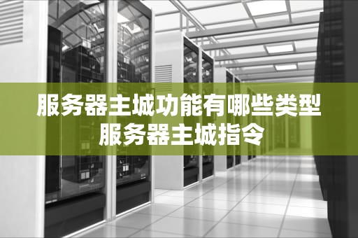 服务器主城功能有哪些类型 服务器主城指令