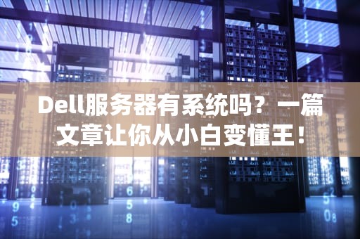 Dell服务器有系统吗？一篇文章让你从小白变懂王！