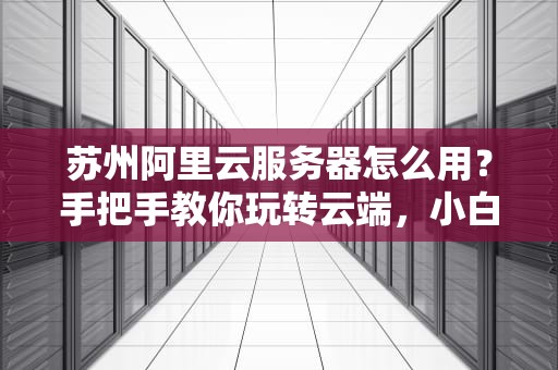 苏州阿里云服务器怎么用？手把手教你玩转云端，小白也能变大神！