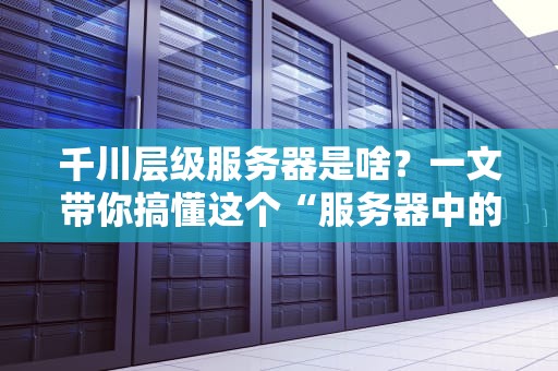 千川层级服务器是啥？一文带你搞懂这个“服务器中的战斗机”！