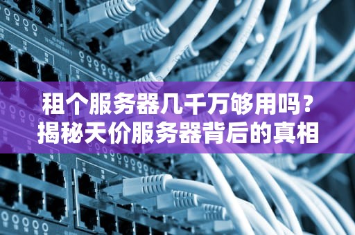 租个服务器几千万够用吗？揭秘天价服务器背后的真相！