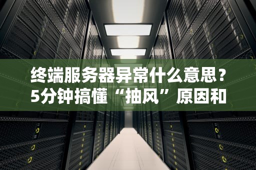 终端服务器异常什么意思？5分钟搞懂“抽风”原因和自救指南！