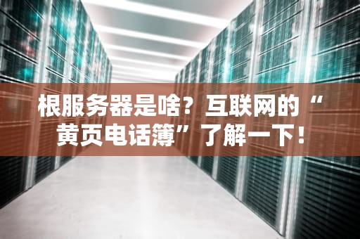 根服务器是啥？互联网的“黄页电话簿”了解一下！