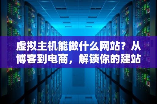 虚拟主机能做什么网站？从博客到电商，解锁你的建站潜力！