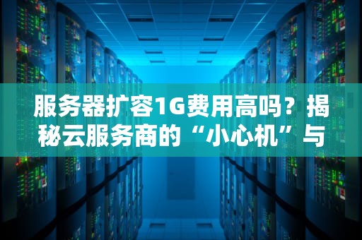 服务器扩容1G费用高吗？揭秘云服务商的“小心机”与省钱妙招