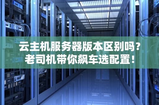 云主机服务器版本区别吗？老司机带你飙车选配置！