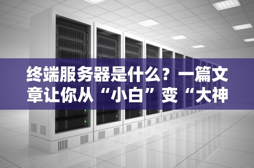 终端服务器是什么？一篇文章让你从“小白”变“大神”（附实战测评）