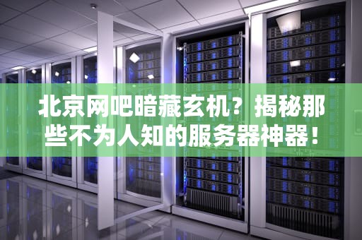 北京网吧暗藏玄机？揭秘那些不为人知的服务器神器！