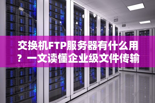 交换机FTP服务器有什么用？一文读懂企业级文件传输黑科技！