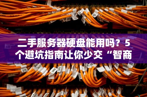 二手服务器硬盘能用吗？5个避坑指南让你少交“智商税”！