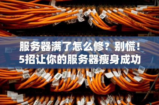 服务器满了怎么修？别慌！5招让你的服务器瘦身成功！