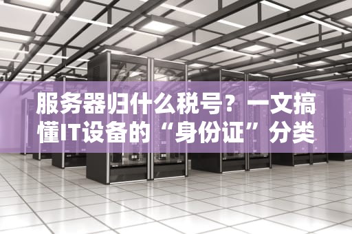 服务器归什么税号？一文搞懂IT设备的“身份证”分类！