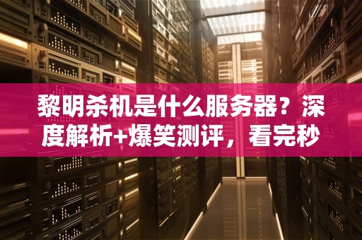 黎明杀机是什么服务器？深度解析+爆笑测评，看完秒变老司机！