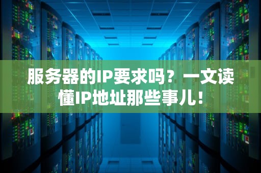服务器的IP要求吗？一文读懂IP地址那些事儿！