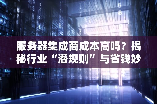 服务器集成商成本高吗？揭秘行业“潜规则”与省钱妙招！